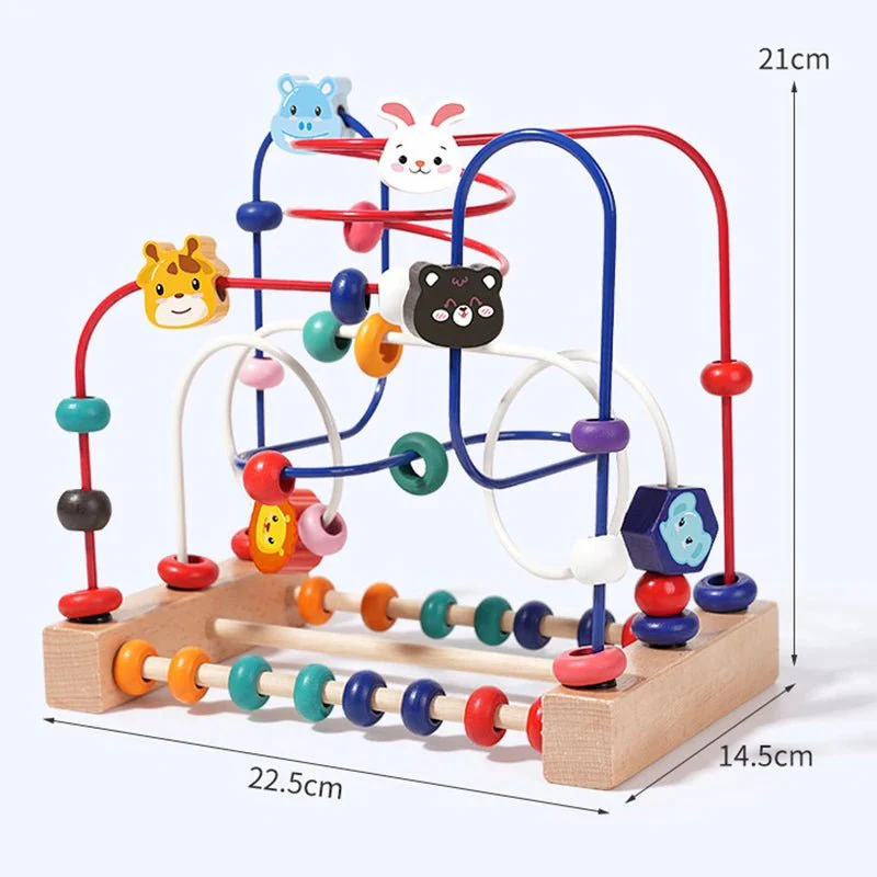 MINIWONDER – Wooden Bead Maze and Abacus Educational Toy for Playful Learning - Image 6