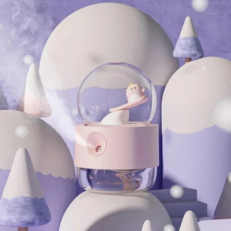 MISTMELO – Cute wireless rechargeable humidifier with music box and night lamp - Image 4