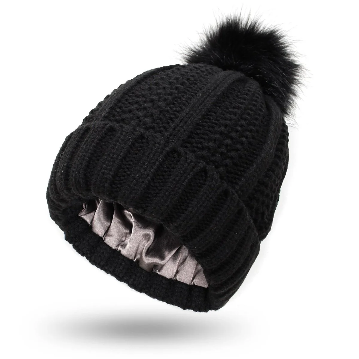 MODACAP – Antistatic Pom-Pom Beanie for Healthy Hair Protection - Image 5
