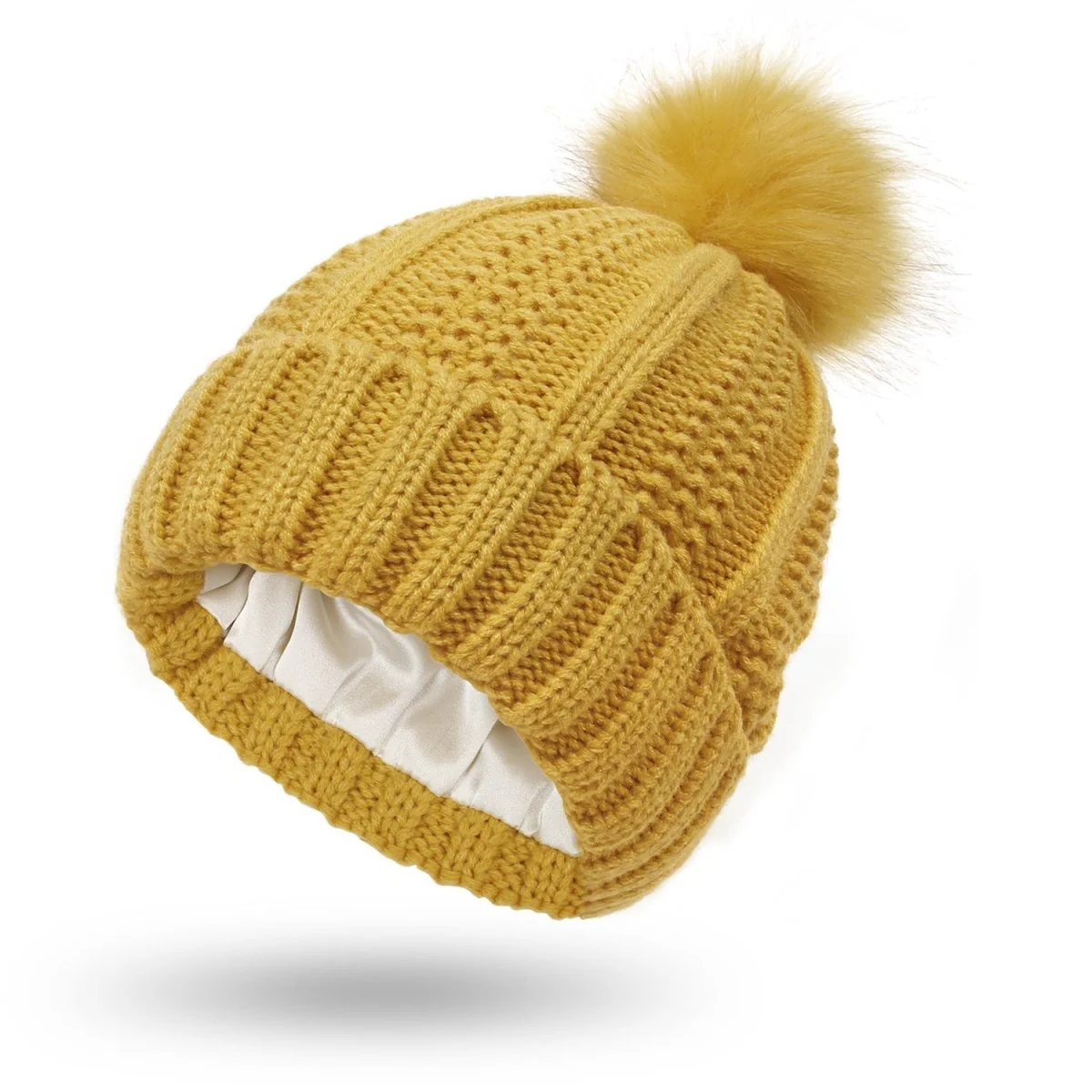 MODACAP – Antistatic Pom-Pom Beanie for Healthy Hair Protection - Image 9