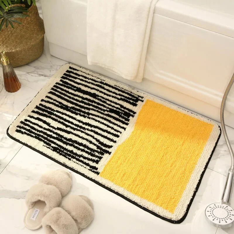 MODARIN – Artistic Handmade Abstract Bath Mat with Non-Slip Design - Image 3