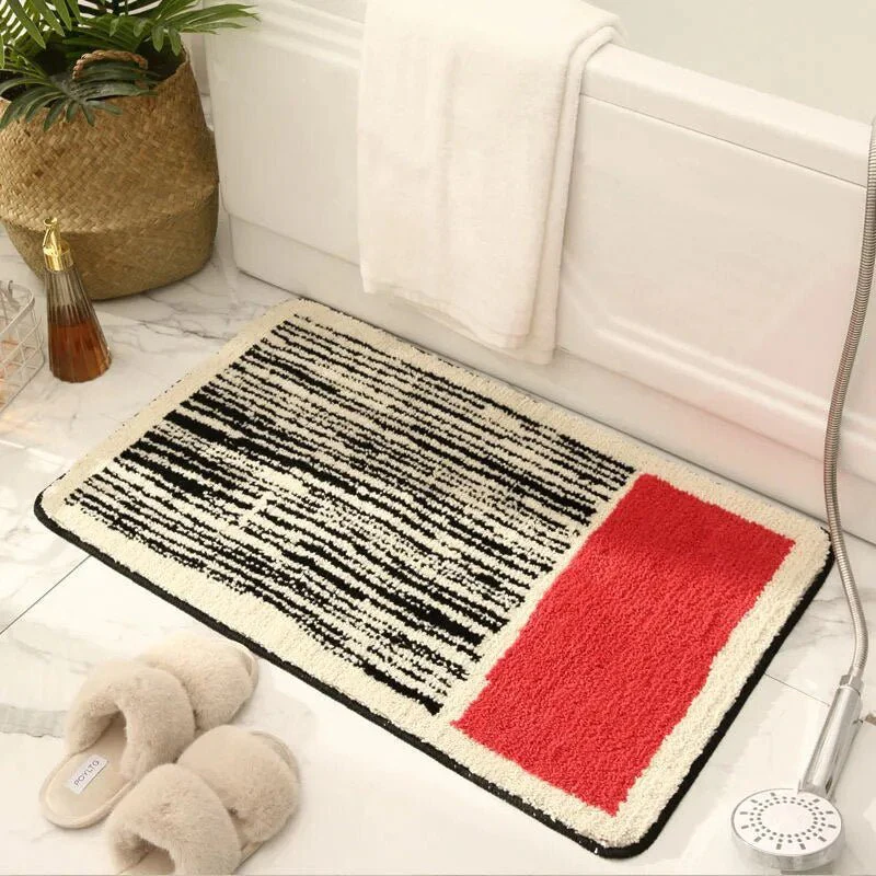 MODARIN – Artistic Handmade Abstract Bath Mat with Non-Slip Design - Image 4