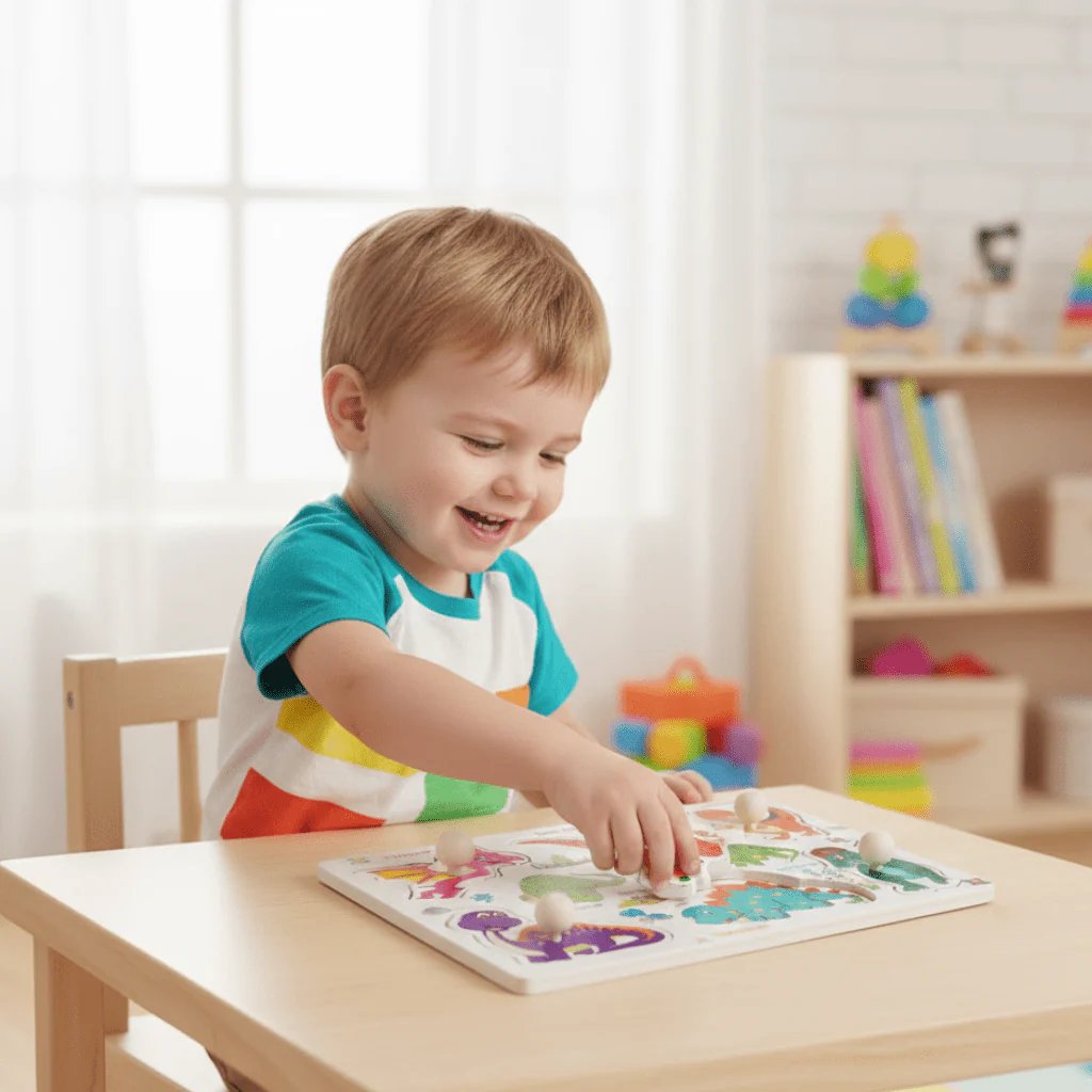 MONTIPUZZ – Montessori Educational Wooden Grasping Toy for Children - Image 2