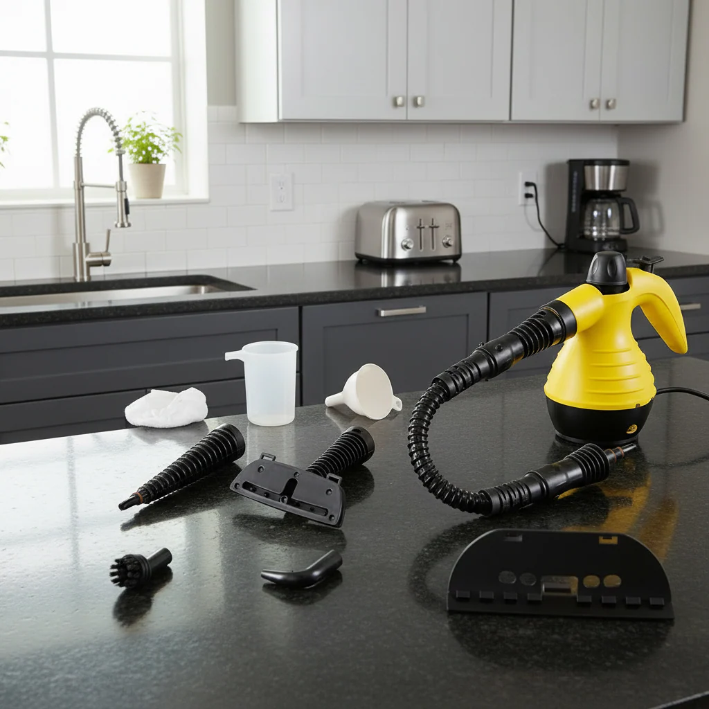 Multifunction Steam Cleaner - Chemical-free steam cleaner with 8 attachments for household, clothes & windows