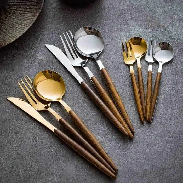 NATURACUT – Premium stainless steel cutlery with wood accent - Image 7
