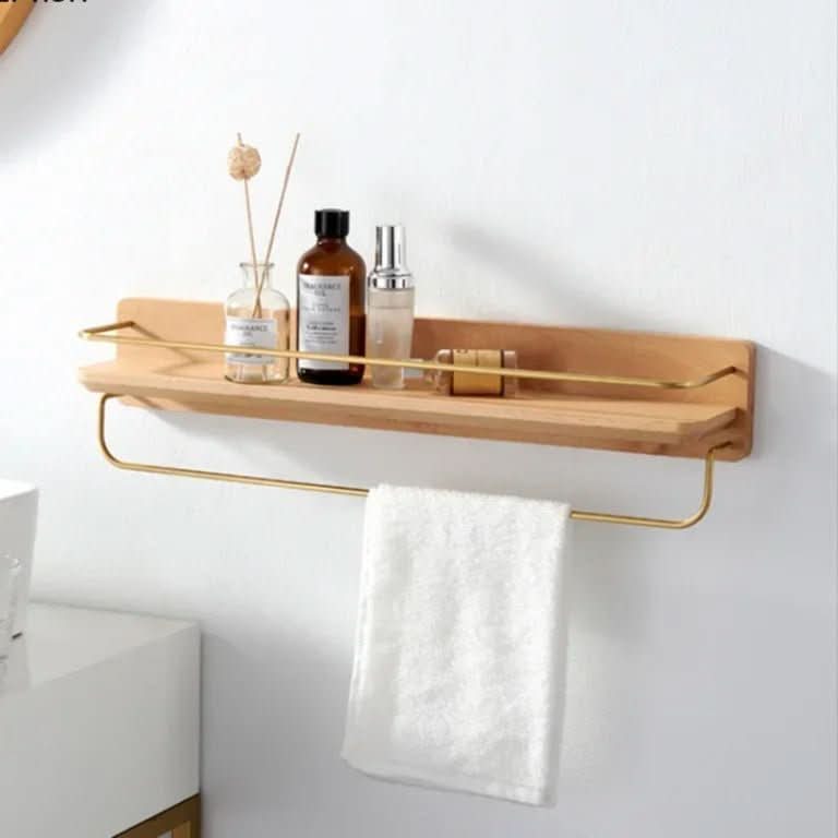 NATURAELLO – Bamboo Wall Coat Rack with Shelf & Sturdy Hooks - Image 7