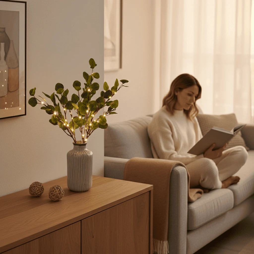 NATUREGLOW – Flexible LED branch lamp with warm light tone - Image 4