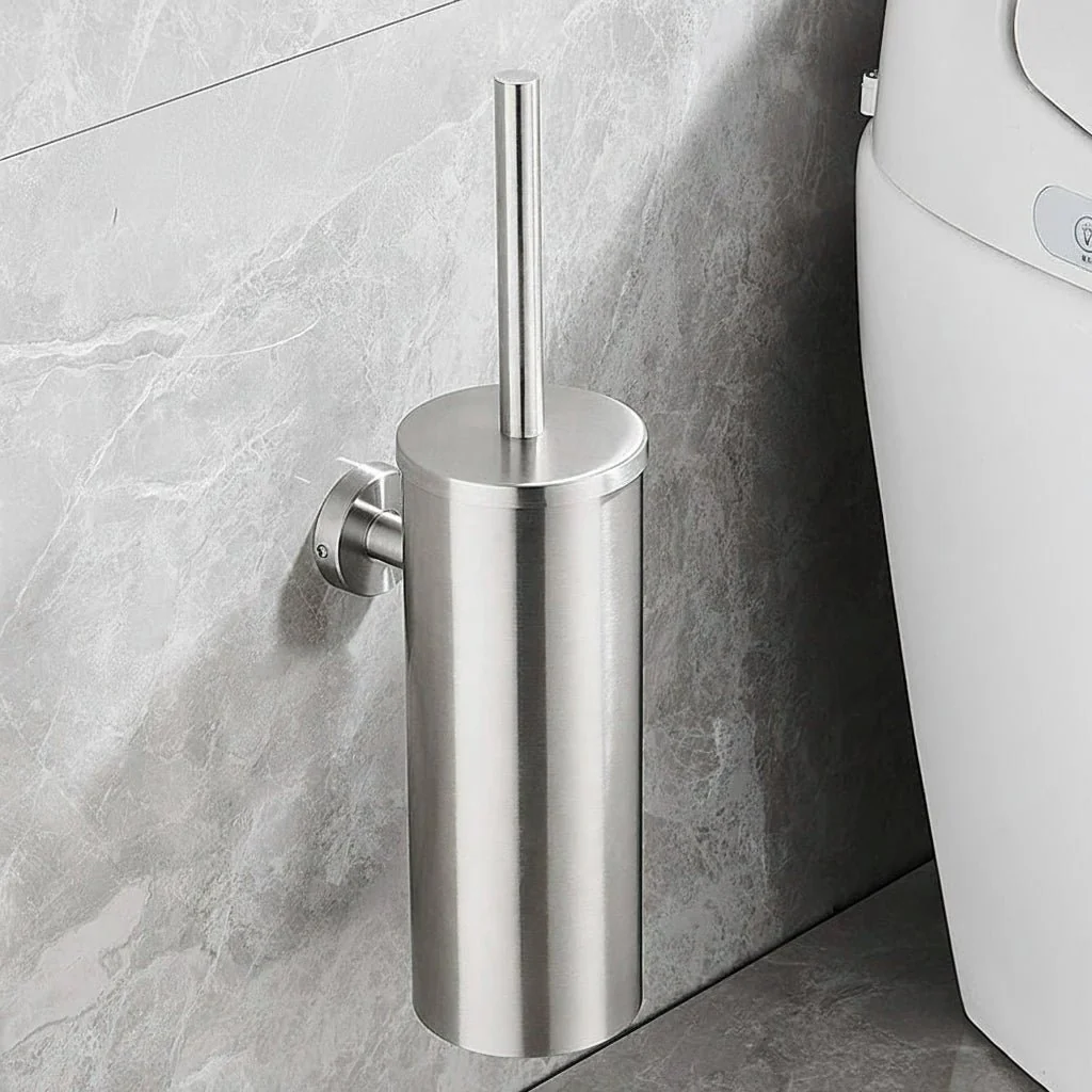NEATSTEEL – Elegant stainless steel toilet brush set for modern bathrooms - Image 12