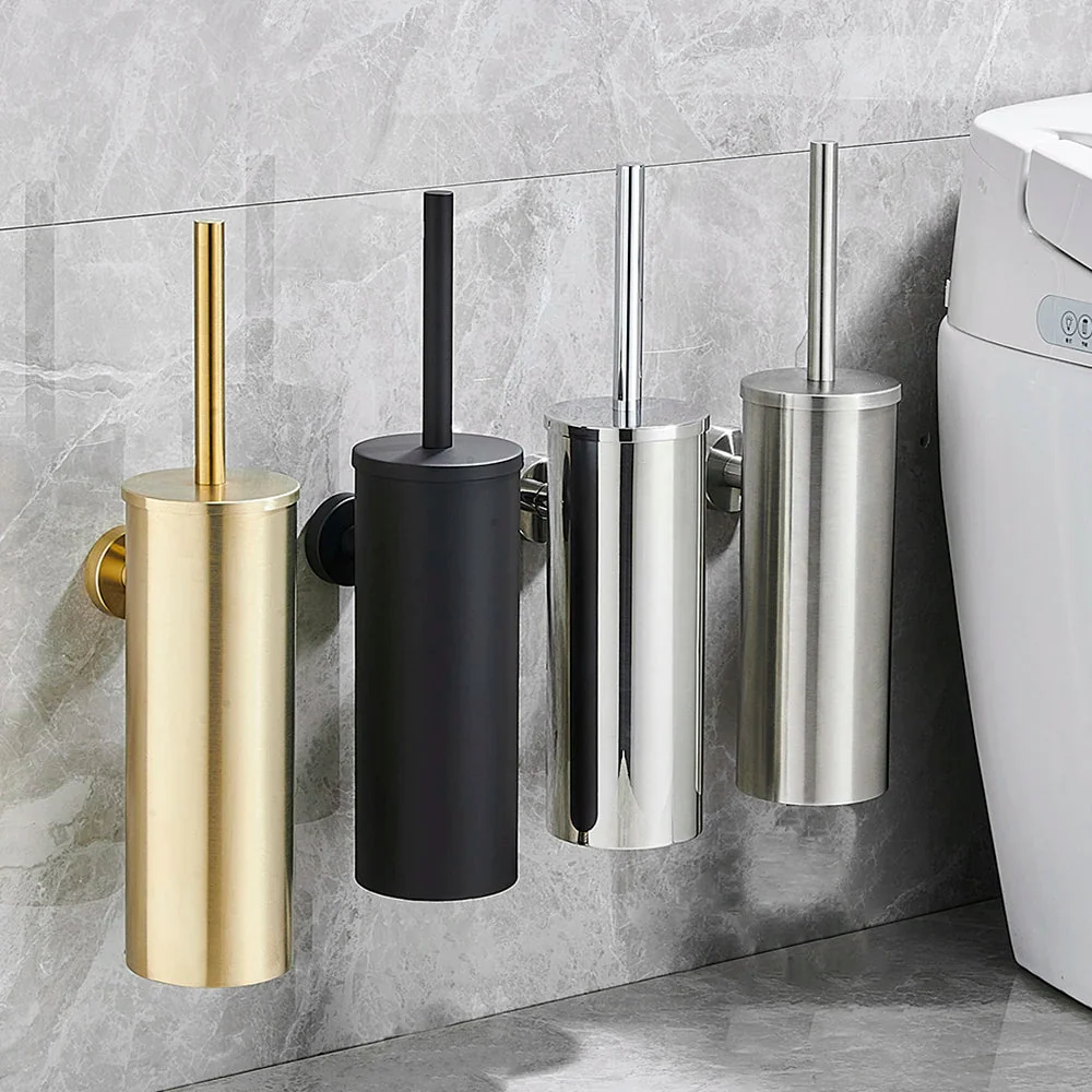 NEATSTEEL – Elegant stainless steel toilet brush set for modern bathrooms - Image 4