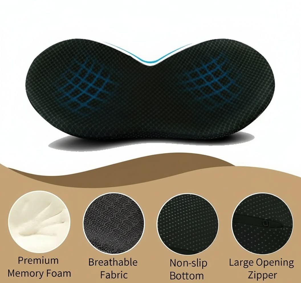 NERVOLIFT – Memory Foam Car Seat Cushion for Sciatica Relief and Posture Support - Image 4
