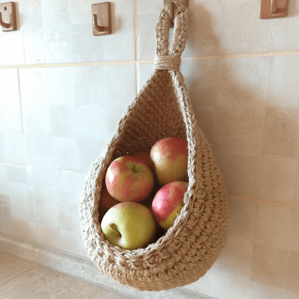 Nestoria – Hanging Jute Basket for Kitchen Storage - Image 6