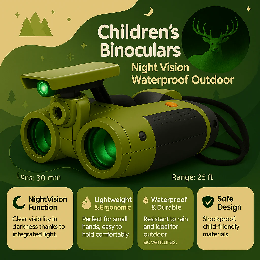 NIGHTPATH – Robust children's night vision binoculars for outdoor adventures - Image 3