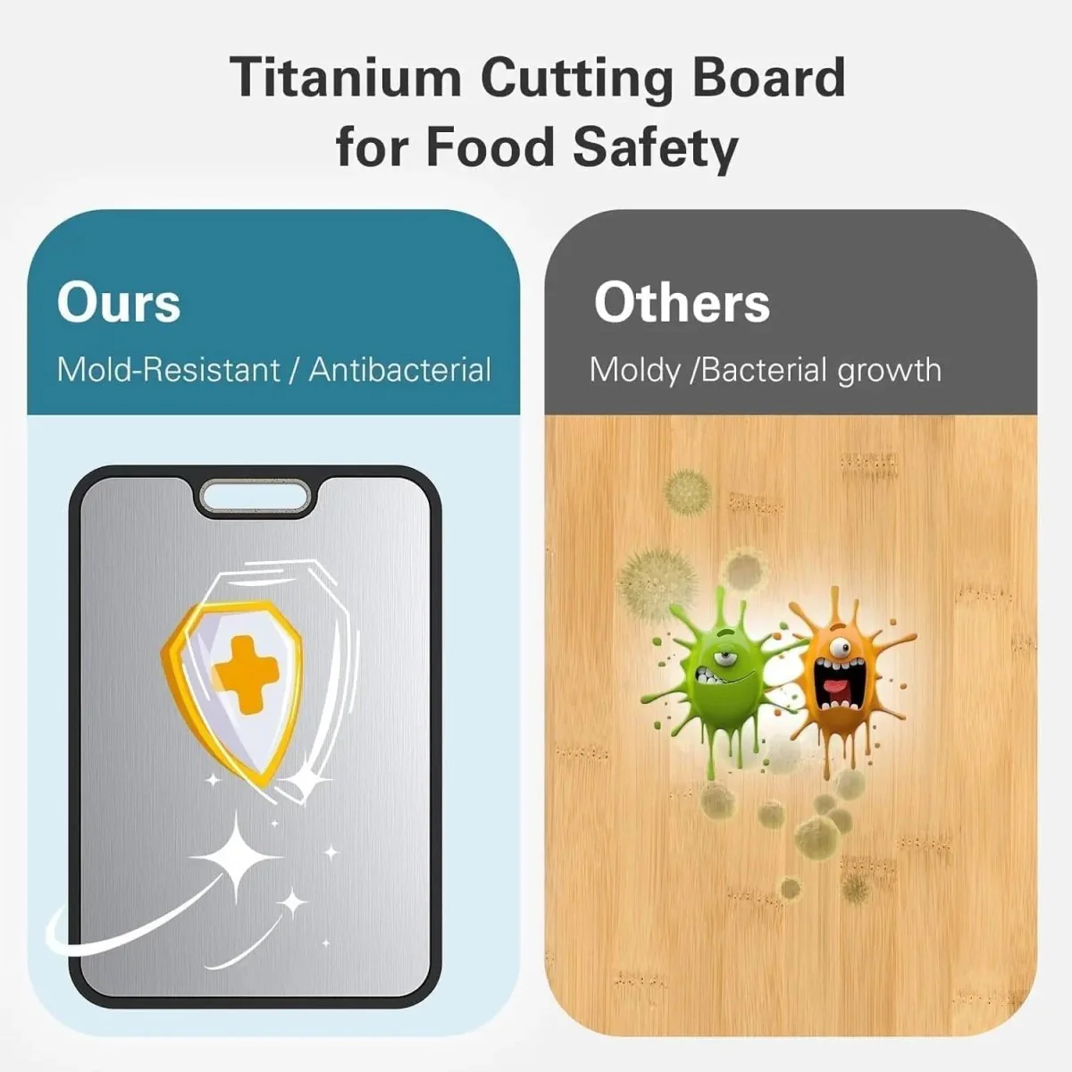 NOBLE CUT Titan Cutting Board – Double-Sided, Non-Slip Prep Surface - Image 5