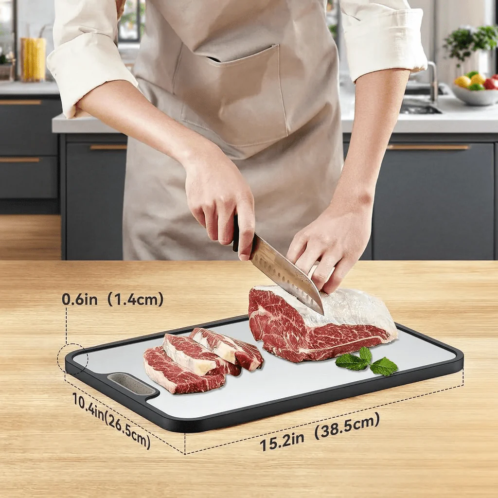 NOBLE CUT Titan Cutting Board – Double-Sided, Non-Slip Prep Surface - Image 8