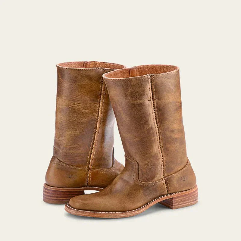 NOIRVA – Timeless Women's Leather Boots with Block Heel & Classic Design - Image 7