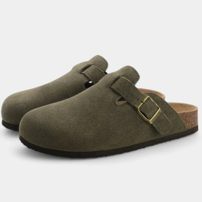 NOLEN – Unisex Suede Clogs with Cushioned Wearing Comfort - Image 3