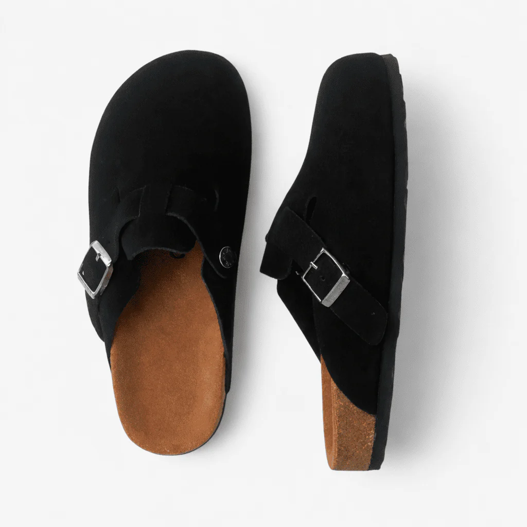 NOLEN – Unisex Suede Clogs with Cushioned Wearing Comfort - Image 5