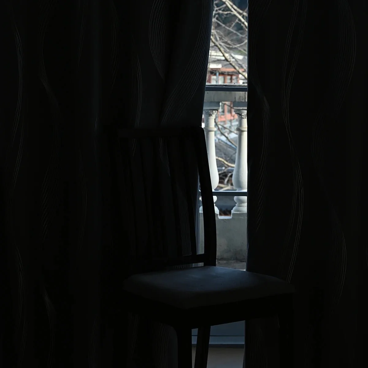 NORDALIS - Elegant Blackout Curtains with Modern Marble & Wave Pattern for Living Spaces - Image 3