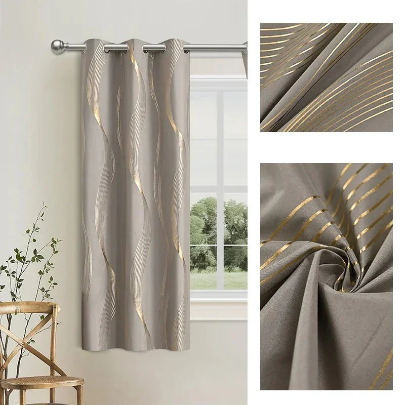 NORDALIS - Elegant Blackout Curtains with Modern Marble & Wave Pattern for Living Spaces - Image 8