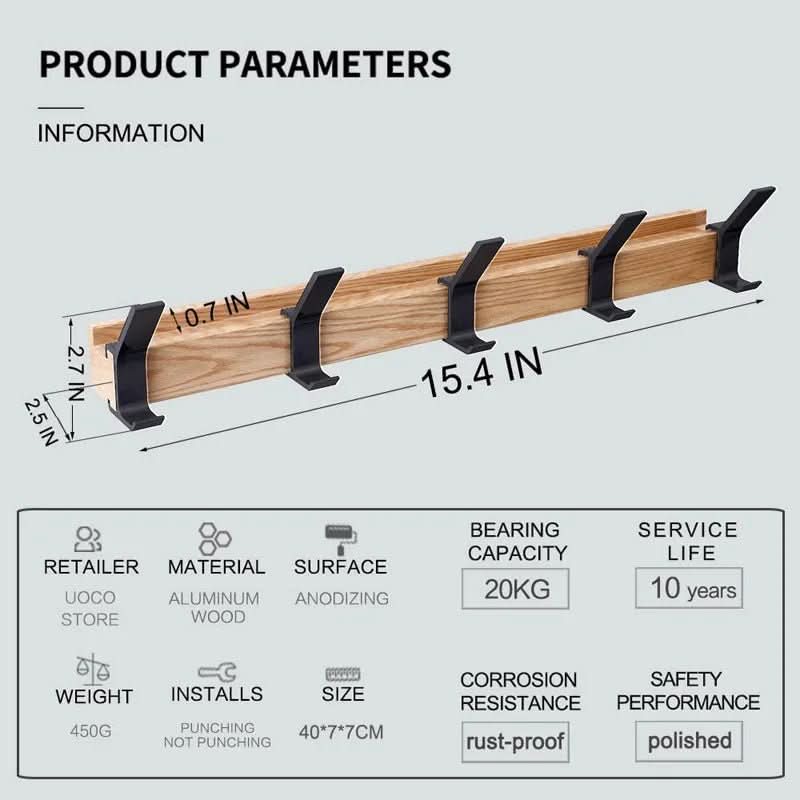 NORDHOOK - Adjustable wall hook in Nordic design for stylish storage - Image 6