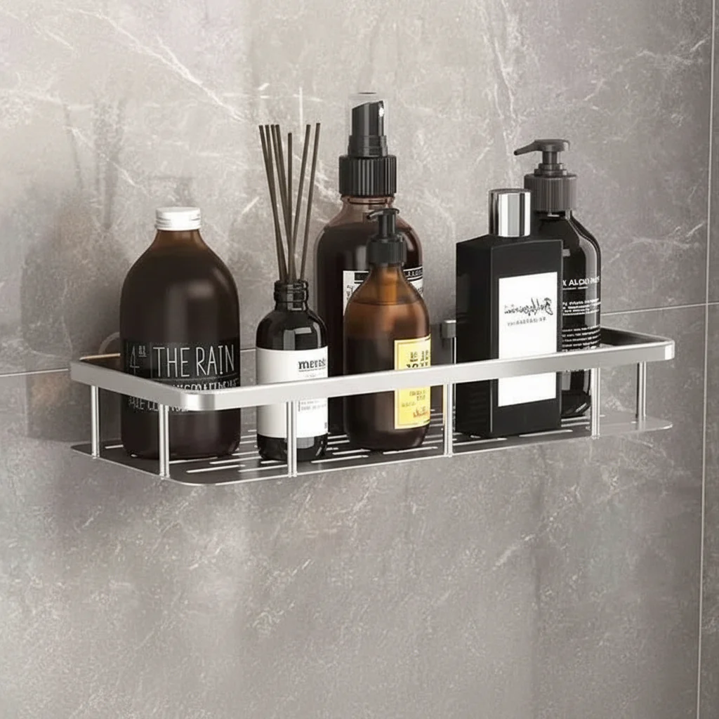 NordicShelf adhesive shelf for the bathroom - drill-free & stylish for every bathroom - Image 4