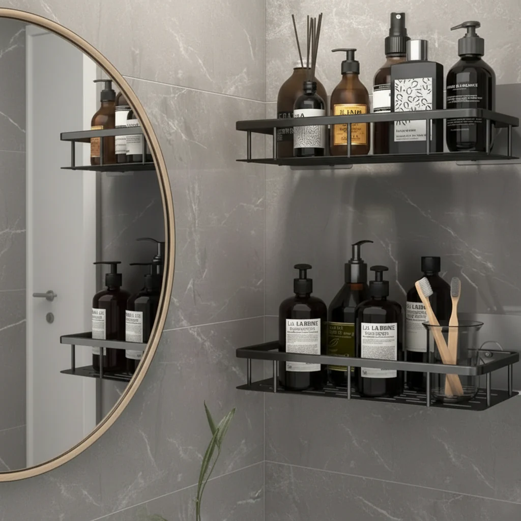 NordicShelf adhesive shelf for the bathroom - drill-free & stylish for every bathroom - Image 7