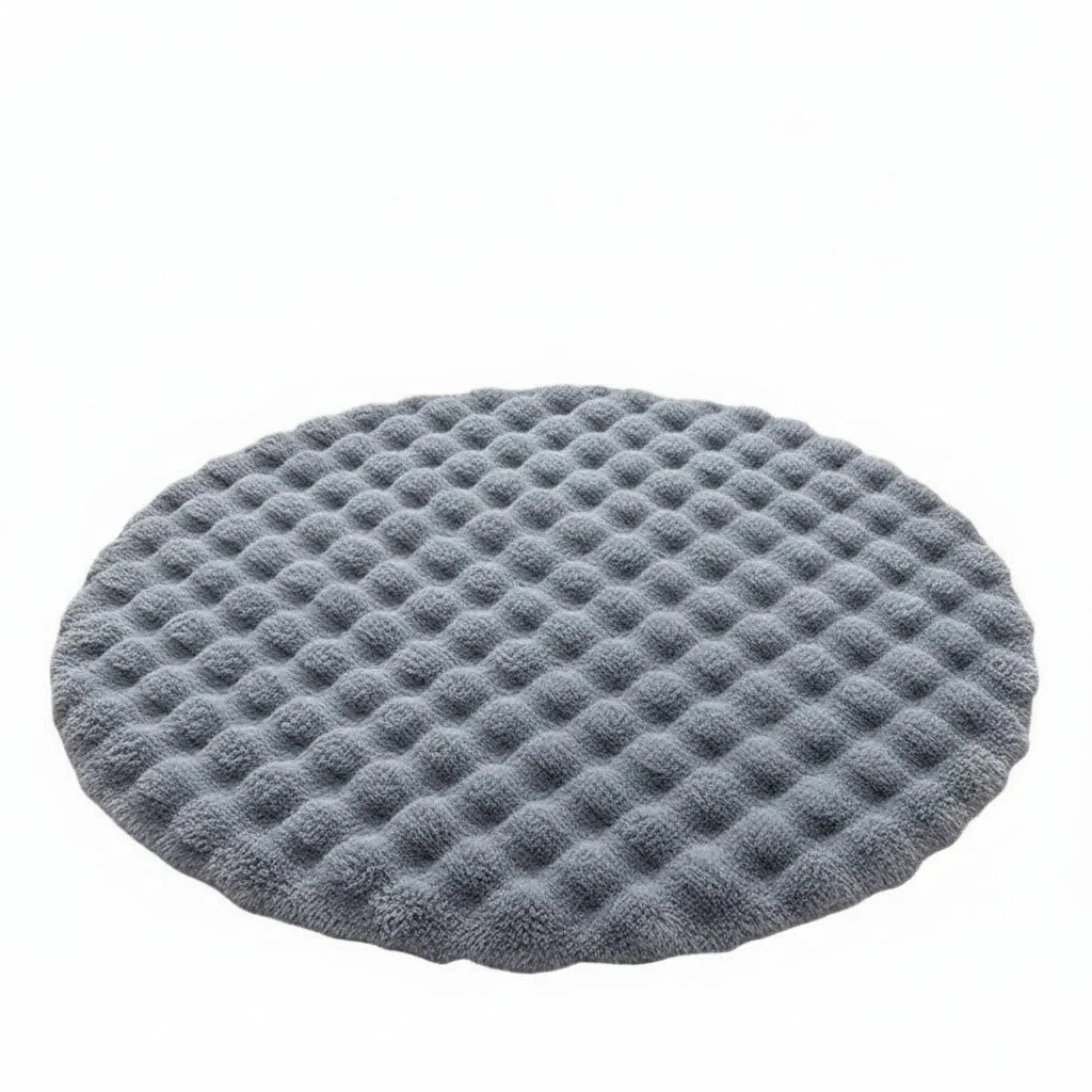 NORDILOFT – Fluffy, round polyester rug for cozy Scandinavian living spaces - Image 11