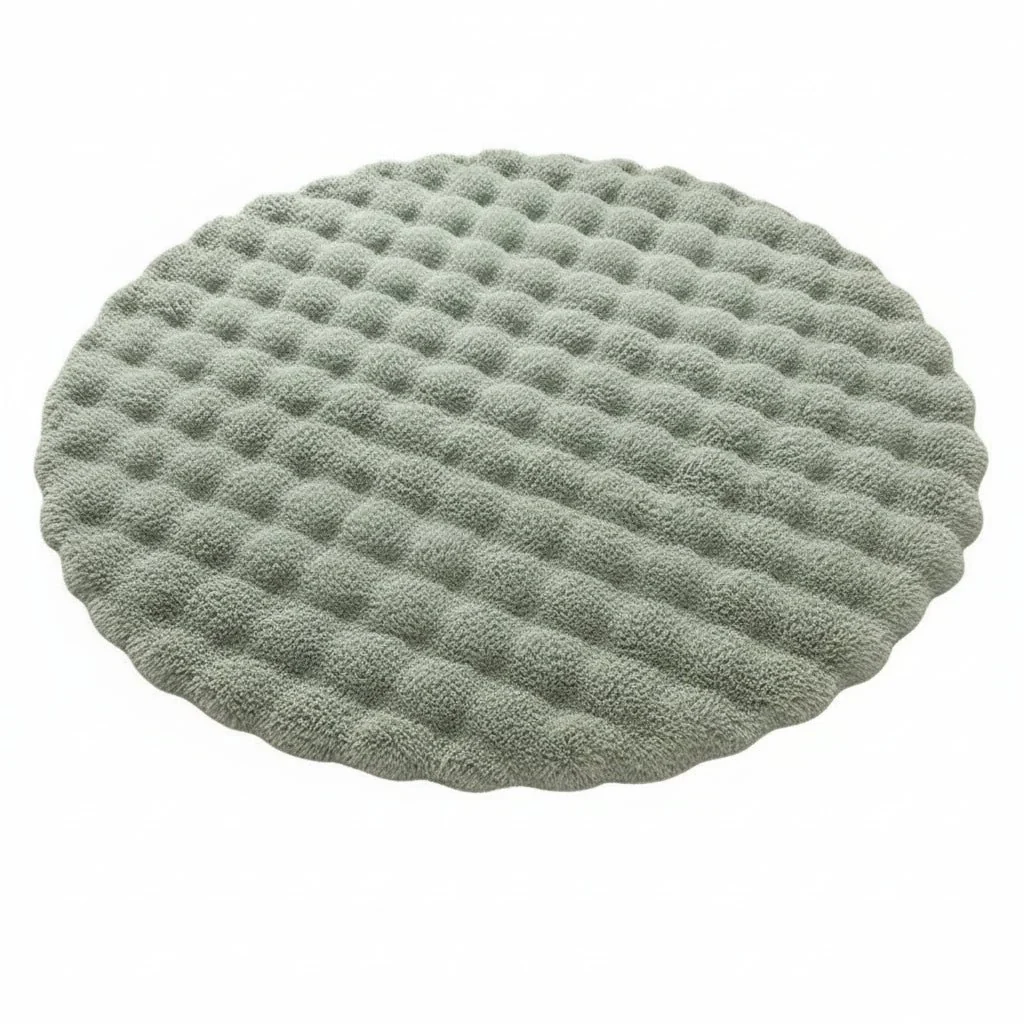 NORDILOFT – Fluffy, round polyester rug for cozy Scandinavian living spaces - Image 9
