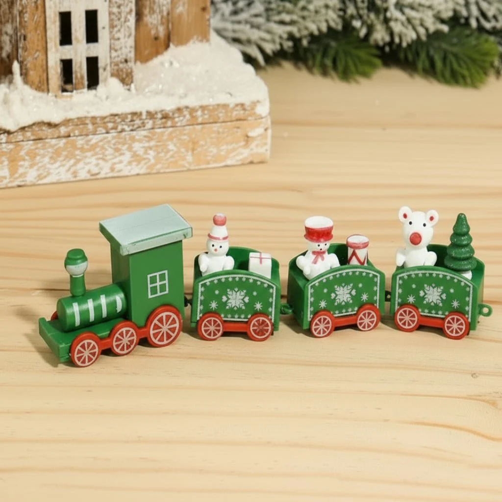 NORTHLINE – Festive Train Christmas Decoration made of Wood and Plastic - Image 11