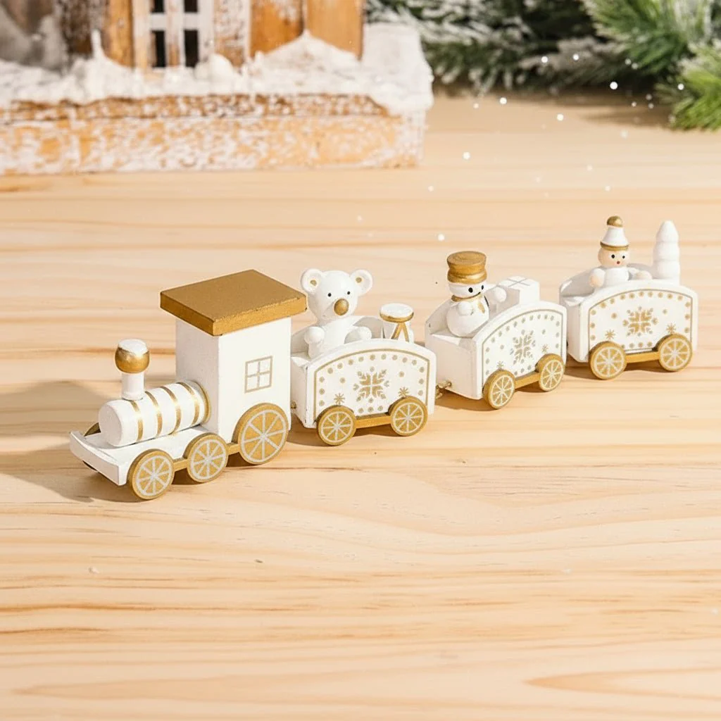 NORTHLINE – Festive Train Christmas Decoration made of Wood and Plastic - Image 12