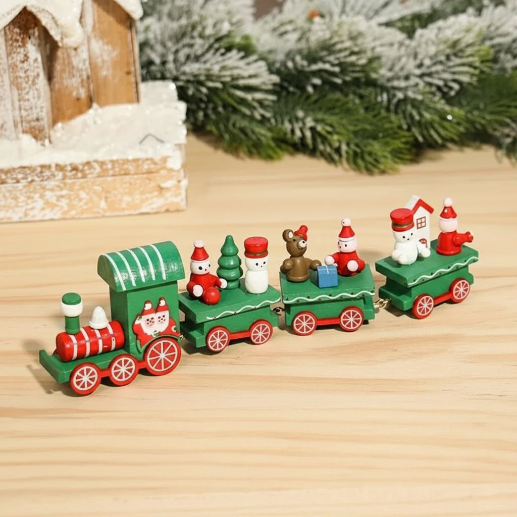 NORTHLINE – Festive Train Christmas Decoration made of Wood and Plastic - Image 13