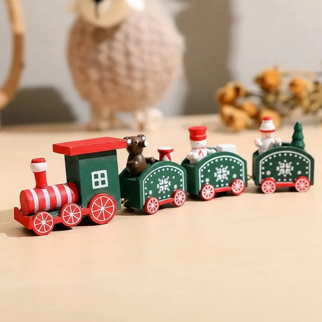 NORTHLINE – Festive Train Christmas Decoration made of Wood and Plastic - Image 21