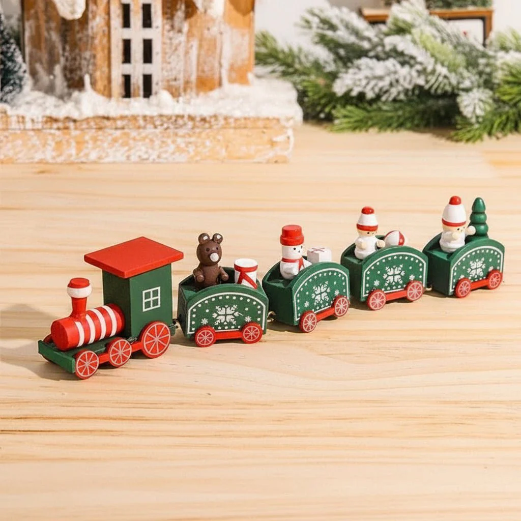 NORTHLINE – Festive Train Christmas Decoration made of Wood and Plastic - Image 22