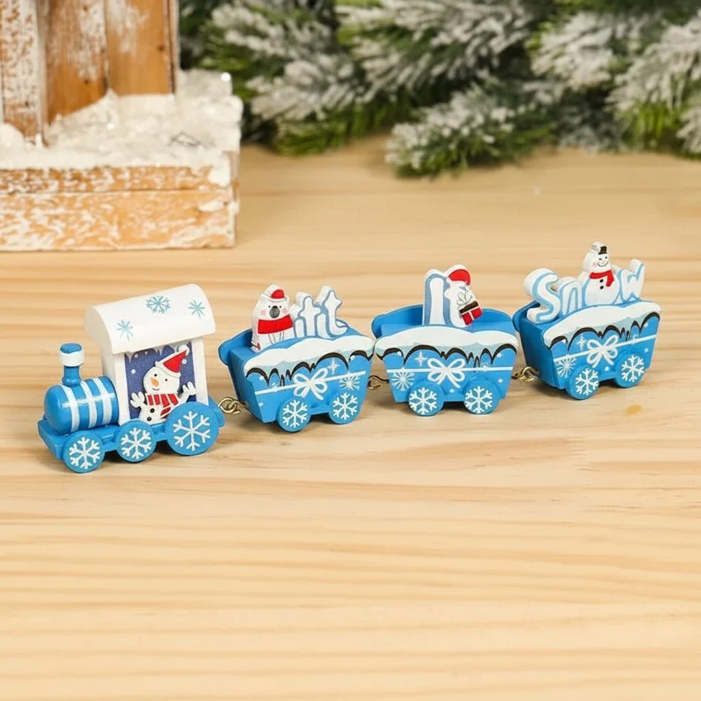 NORTHLINE – Festive Train Christmas Decoration made of Wood and Plastic - Image 25