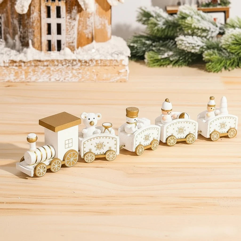NORTHLINE – Festive Train Christmas Decoration made of Wood and Plastic - Image 26