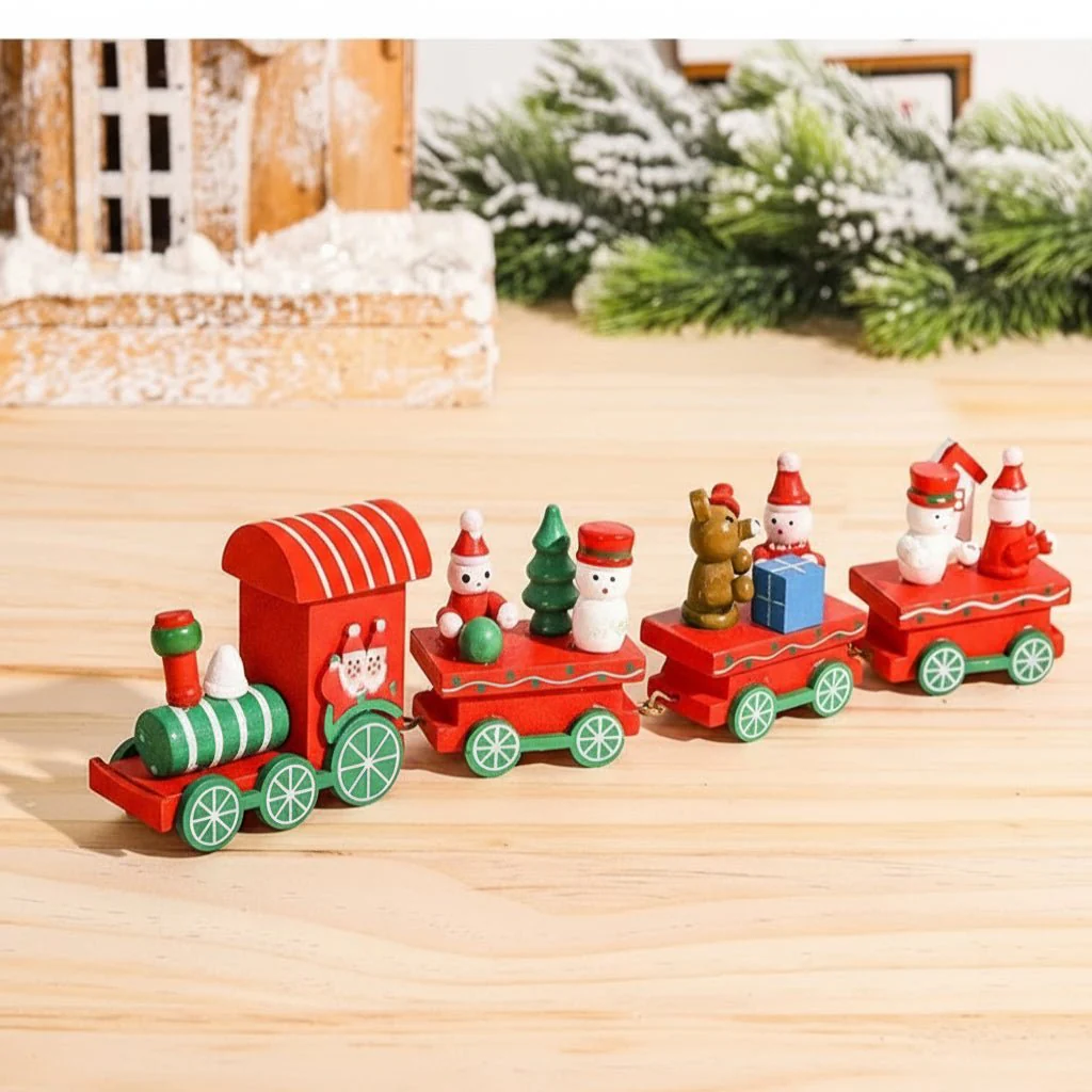 NORTHLINE – Festive Train Christmas Decoration made of Wood and Plastic - Image 27