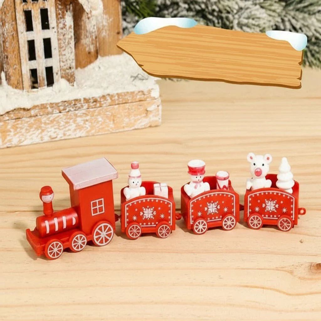 NORTHLINE – Festive Train Christmas Decoration made of Wood and Plastic - Image 33