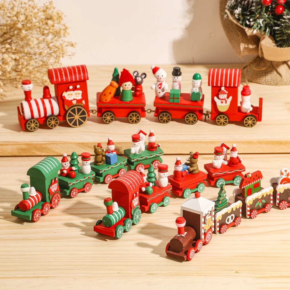NORTHLINE – Festive Train Christmas Decoration made of Wood and Plastic - Image 8