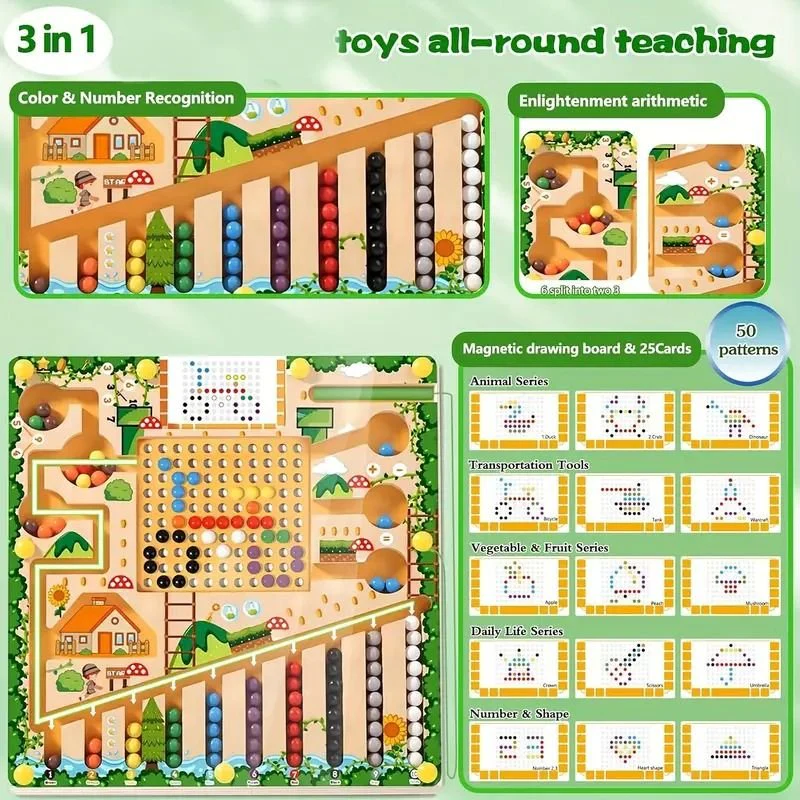 NUMBERRAIL – Montessori Magnetlabyrinth for numbers, colors & logic - Image 8