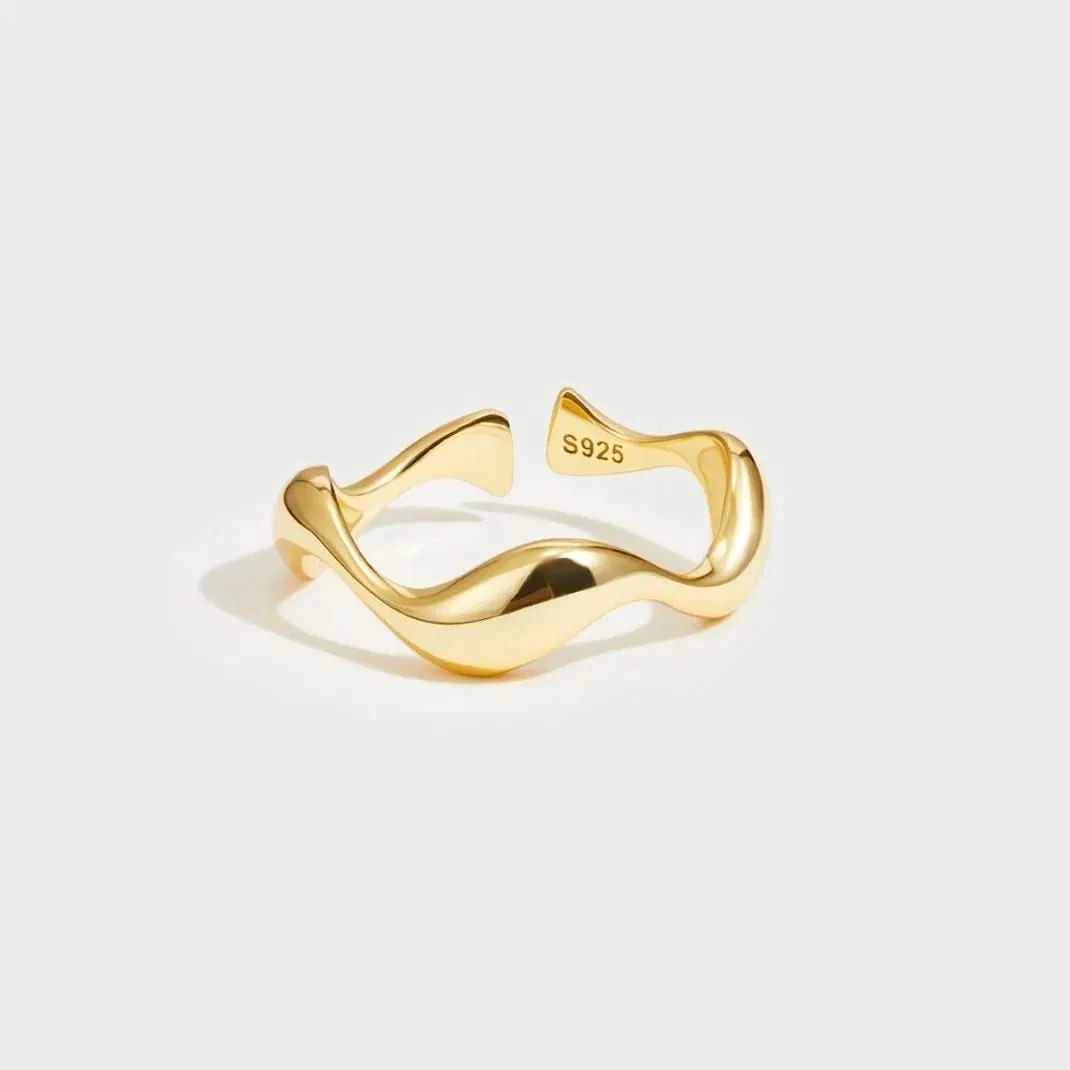 OCEANLUX – Adjustable Silver Ring with Ocean Design - Image 4