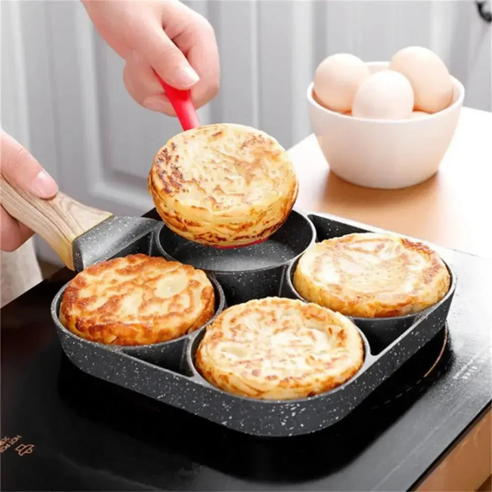 OMELIQON – 4-hole non-stick pan for omelets, burgers, steak & breakfast - Image 3