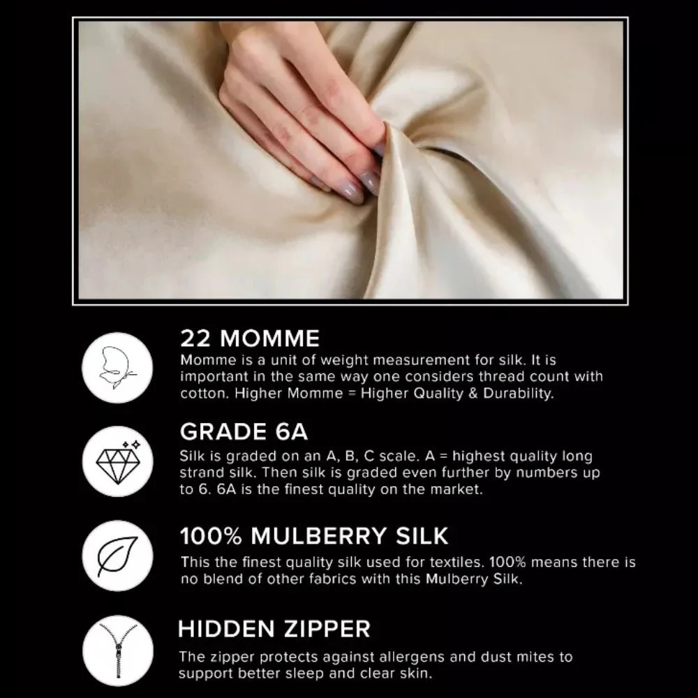 OPULASILK – Pillowcase made of mulberry silk, 25 Momme, luxury cover for hair and skin - Image 7