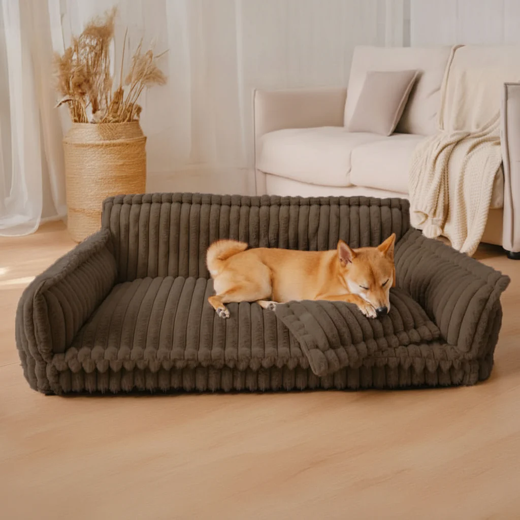 Snoozy Dream - Orthopaedic dog cushion with neck support & fluffy comfort - Image 5