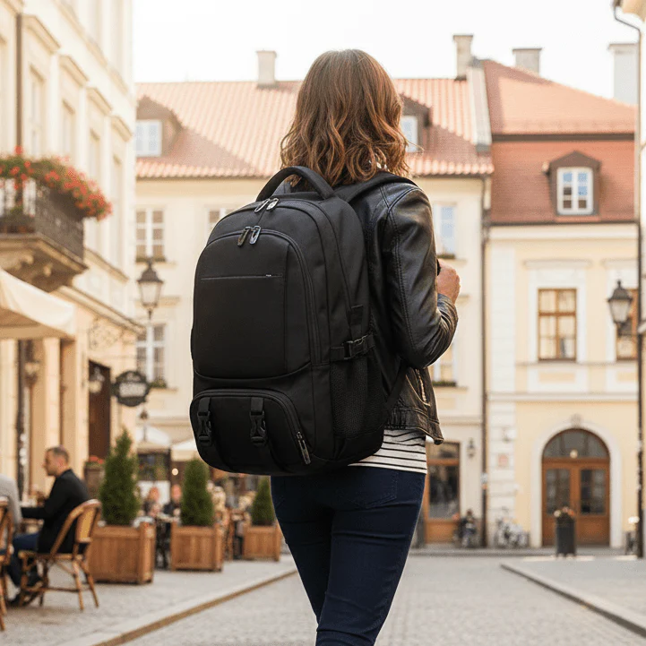 PACKSMART – Laptop backpack with insulated food compartment and USB port - Image 3