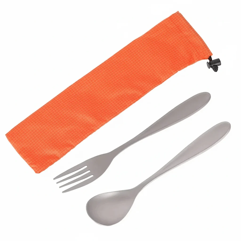 PACKTI – Ultralight titanium cutlery set for camping & trekking - Image 10