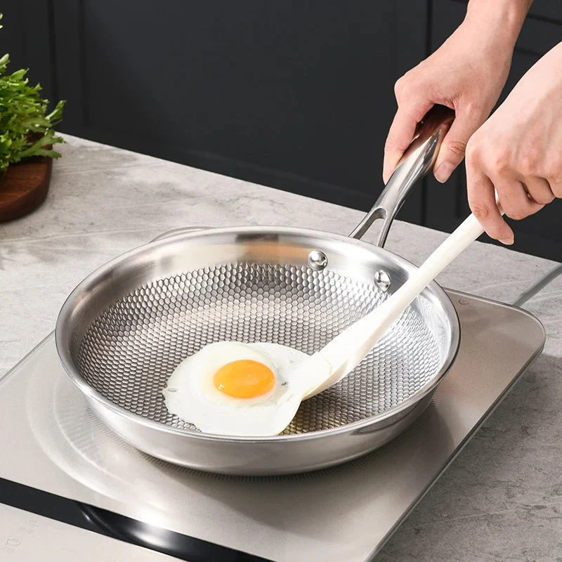 PANORIQ – 28/30 cm stainless steel 304 wok pan without coating for gas and induction stoves - Image 3
