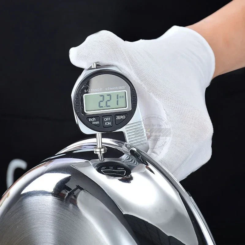PANORIQ – 28/30 cm stainless steel 304 wok pan without coating for gas and induction stoves - Image 7