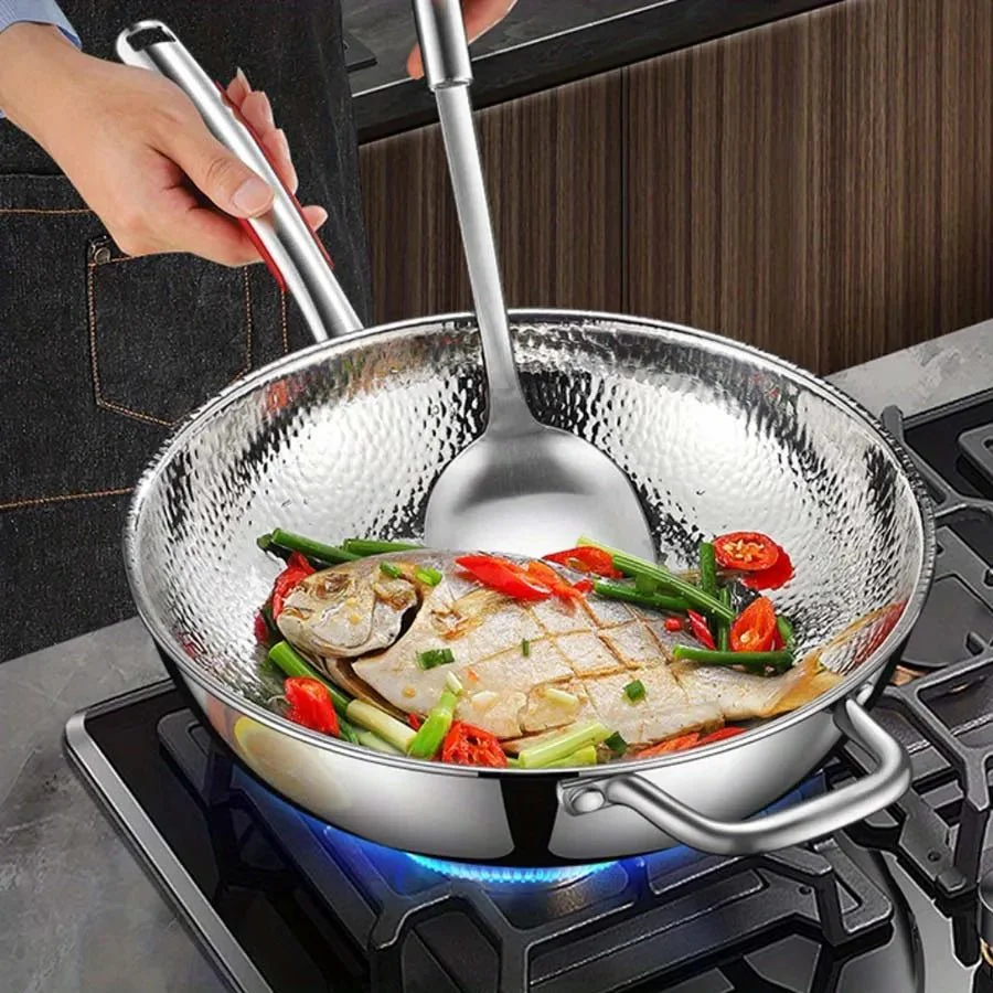 PANVION – Premium titanium wok with round bottom for induction cookers and effortless stir-frying - Image 3