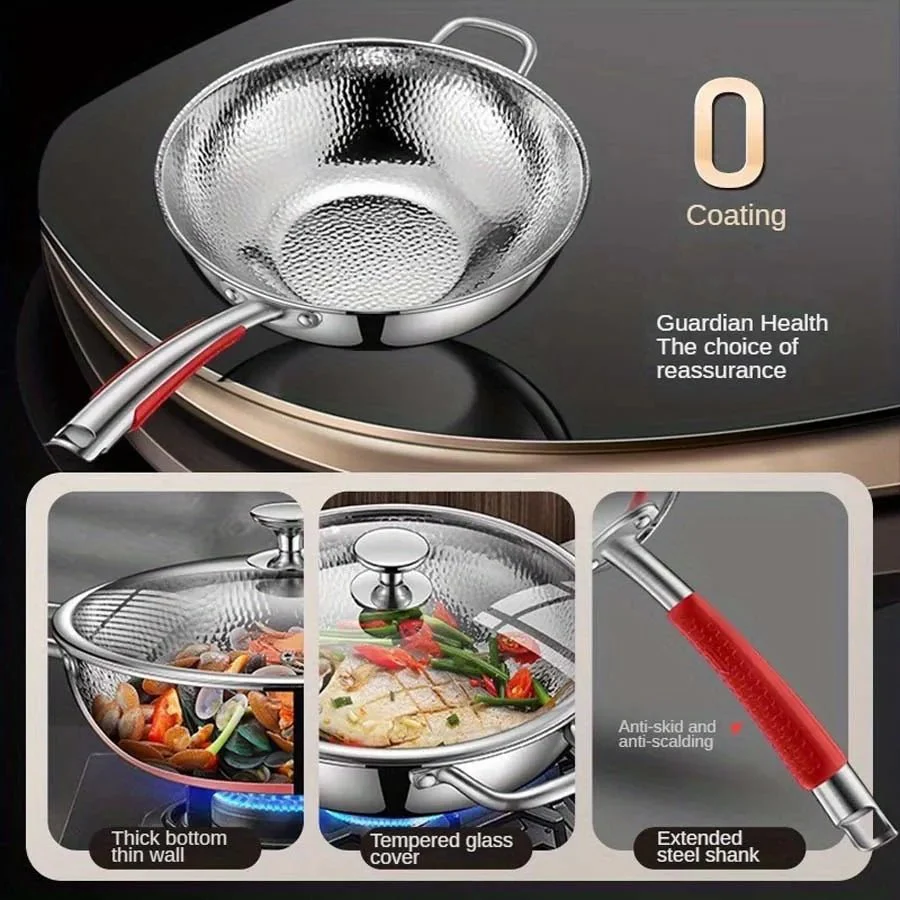 PANVION – Premium titanium wok with round bottom for induction cookers and effortless stir-frying - Image 5