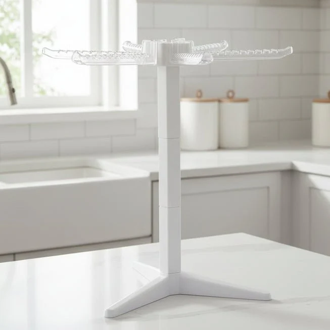 PASTAFOLD – Compact Pasta Drying Rack with Non-Slip Base